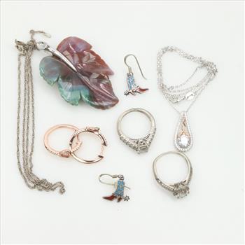 Silver Jewelry, 10 Pieces