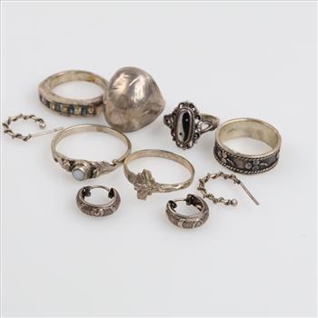 Silver Jewelry, 10 Pieces