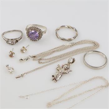 Silver Jewelry, 10 Pieces