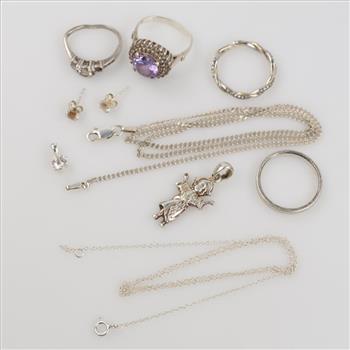 Silver Jewelry, 10 Pieces