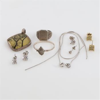 Silver Jewelry, 10 Pieces