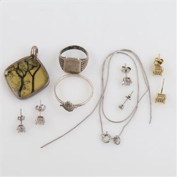 Silver Jewelry, 10 Pieces