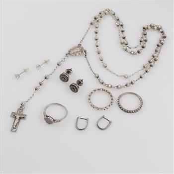 Silver Jewelry, 10 Pieces