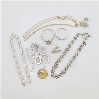 Silver Jewelry, 10 Pieces
