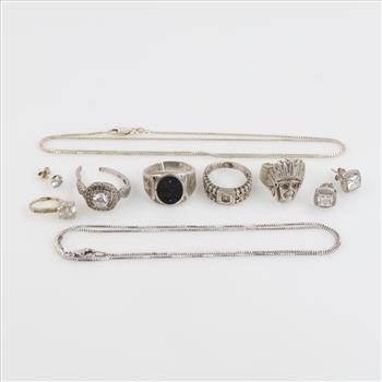 Silver Jewelry, 10 Pieces