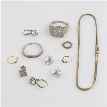 Silver Jewelry, 11 Pieces