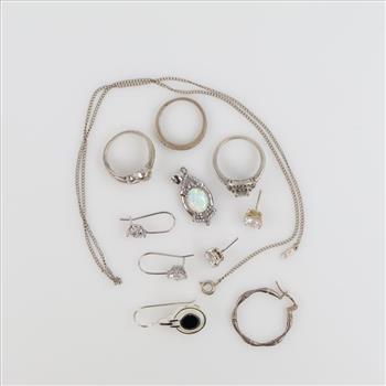 Silver Jewelry, 11 Pieces