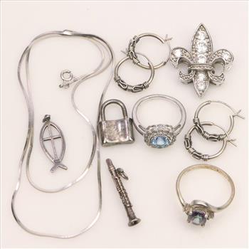 Silver Jewelry, 11 Pieces