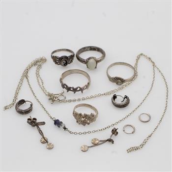 Silver Jewelry, 12 Pieces