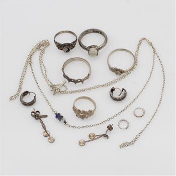Silver Jewelry, 12 Pieces