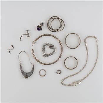 Silver Jewelry, 12 Pieces