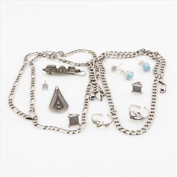 Silver Jewelry, 12 Pieces