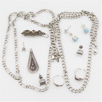 Silver Jewelry, 12 Pieces
