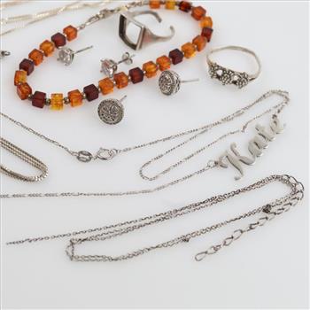 Silver Jewelry, 12 Pieces