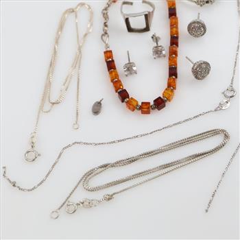 Silver Jewelry, 12 Pieces