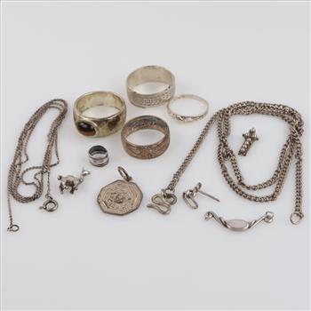 Silver Jewelry, 12 Pieces