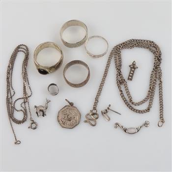 Silver Jewelry, 12 Pieces