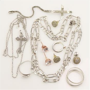 Silver Jewelry, 12 Pieces