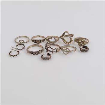 Silver Jewelry, 12 Pieces