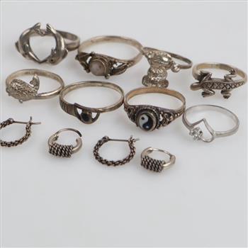 Silver Jewelry, 12 Pieces