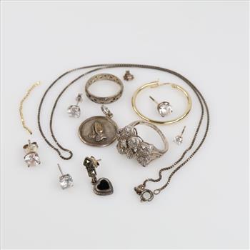 Silver Jewelry, 13 Pieces