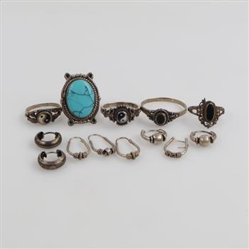 Silver Jewelry, 13 Pieces