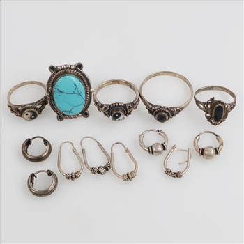 Silver Jewelry, 13 Pieces