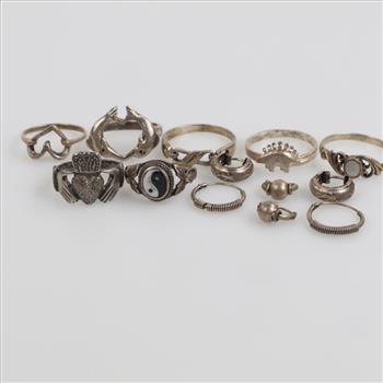 Silver Jewelry, 13 Pieces