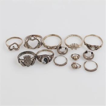Silver Jewelry, 13 Pieces