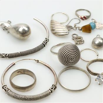 Silver Jewelry, 14 Pieces