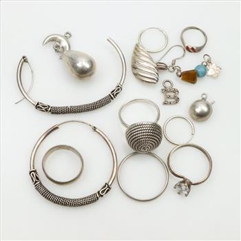 Silver Jewelry, 14 Pieces