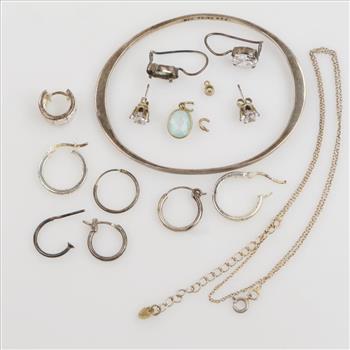 Silver Jewelry, 15 Pieces
