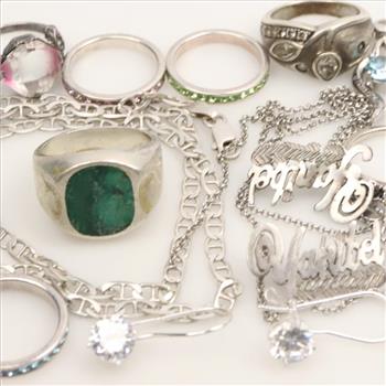 Silver Jewelry, 16 Pieces