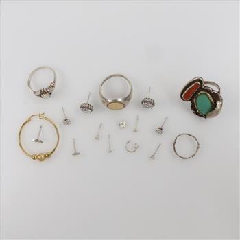 Silver Jewelry, 17 Pieces