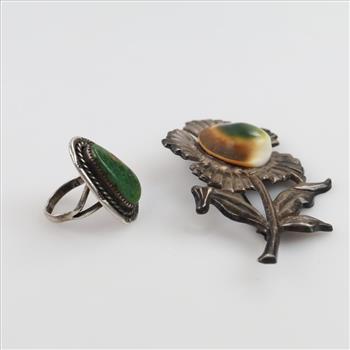 Silver Jewelry, 2 Pieces
