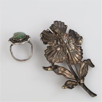 Silver Jewelry, 2 Pieces