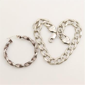 Silver Jewelry, 2 Pieces