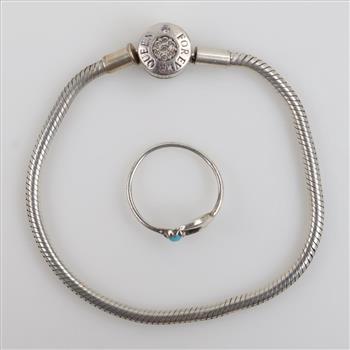 Silver Jewelry, 2 Pieces