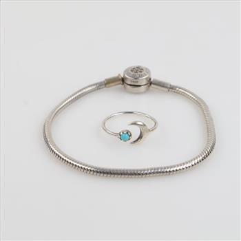 Silver Jewelry, 2 Pieces