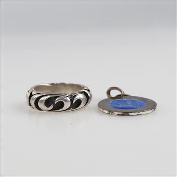 Silver Jewelry, 2 Pieces