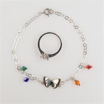 Silver Jewelry, 2 Pieces