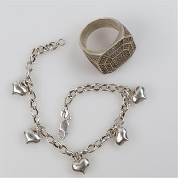 Silver Jewelry, 2 Pieces