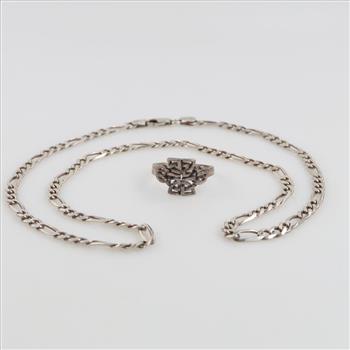 Silver Jewelry, 2 Pieces