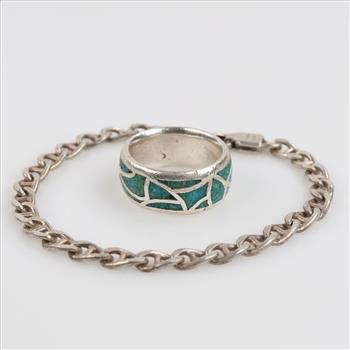Silver Jewelry, 2 Pieces