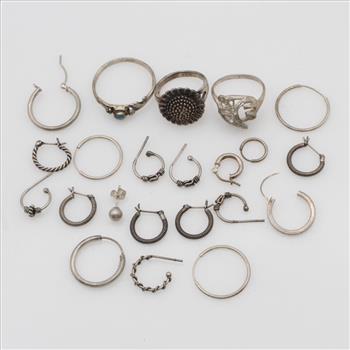 Silver Jewelry, 22 Pieces