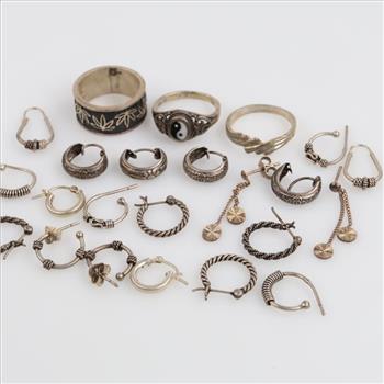 Silver Jewelry, 23 Pieces