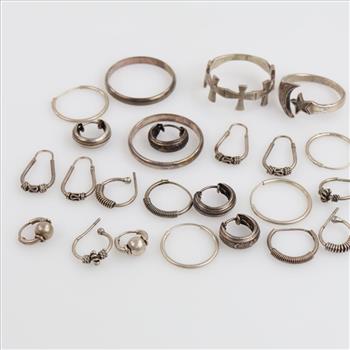 Silver Jewelry, 24 Pieces