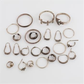 Silver Jewelry, 24 Pieces