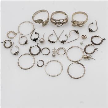 Silver Jewelry, 27 Pieces