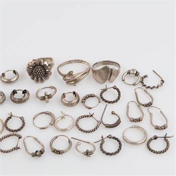 Silver Jewelry, 29 Pieces